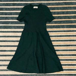 Green Knit Skater Dress *Buy 2, Get 1 Free